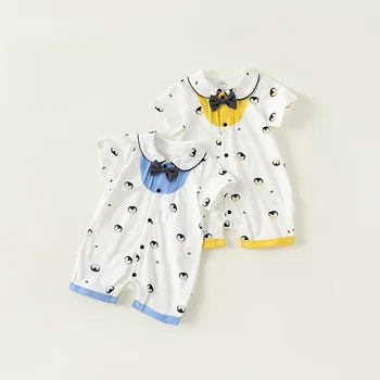 תינוק בגדי הגוף בגדי תינוק פינגווין להדפיס את התינוק בגדי ילדים בגדי בנות ילדה Rompers התינוק רומפר Rompers