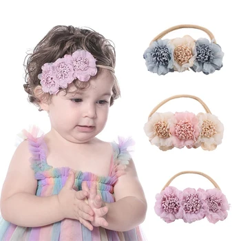 EWODOS תינוק בייבי בנות ילדים הכובעים סרטים לשיער רך אלסטי פרח סרט צילום אביזרים אביזרים לשיער מזדמן יומי