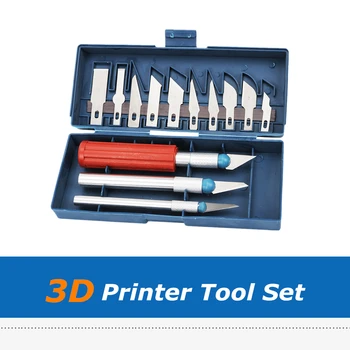 1set הדפסת 3D לנקות פלדה קולה להבים של סכינים הערכה, תמיכה חומר להסרת & כלי ניקוי מדפסת 3D אביזרים