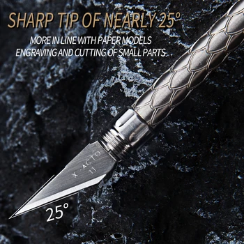 אנטי להחליק סגסוגת טיטניום גילוף מלאכה הסכין החדשה רב תכליתי כלי סכין חיתוך נייר סכין גילוף בעץ סכין EDC