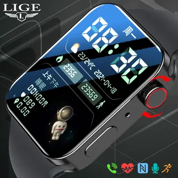 LIGE 2022 איוו שעון חכם גברים, נשים, NFC 1.8 אינץ לפקח על קצב לב Smartwatch Bluetooth להתקשר ספורט שעונים עבור אנדרואיד IOS