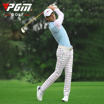 PGM גולף מצמר מכנסי ספורט של גברים עמיד למים Slim Fit ספורט מכנסיים אלסטיות גבוה ייבוש מהיר לנשימה ישר מכנסיים
