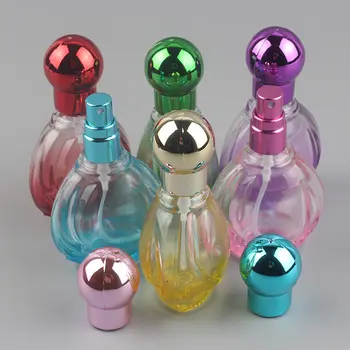 6 צבעים 20ml זכוכית בושם מרסס בקבוקים נסיעות אלומיניום זרבובית ספריי בקבוק זכוכית F20171491