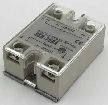 SSR-75DA שלב אחד DC ל-AC 75A 480V solid state relay 75DA SSR