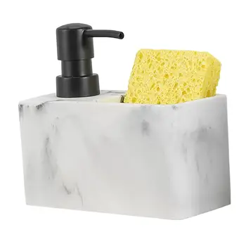 סבון נוזלי מתקן וספוג בעל השיש משאבת נוזל בקבוק אפור