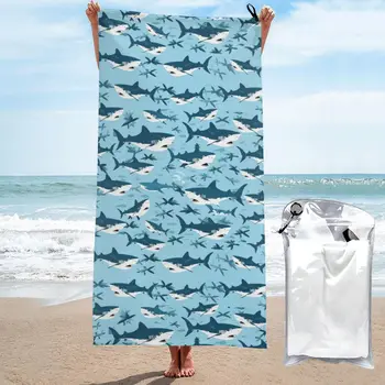 מגבות חוף בריכה מגבות גדולות חול חינם מיקרופייבר מגבות חוף, יבש מהירה משקל אמבטיה לשחות מגבות