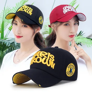 אופנה חדשה חור תלת מימדי רקמה כובע בייסבול גברים נשים זוג מגן השמש מזדמן כל-התאמה מכתב הכובע
